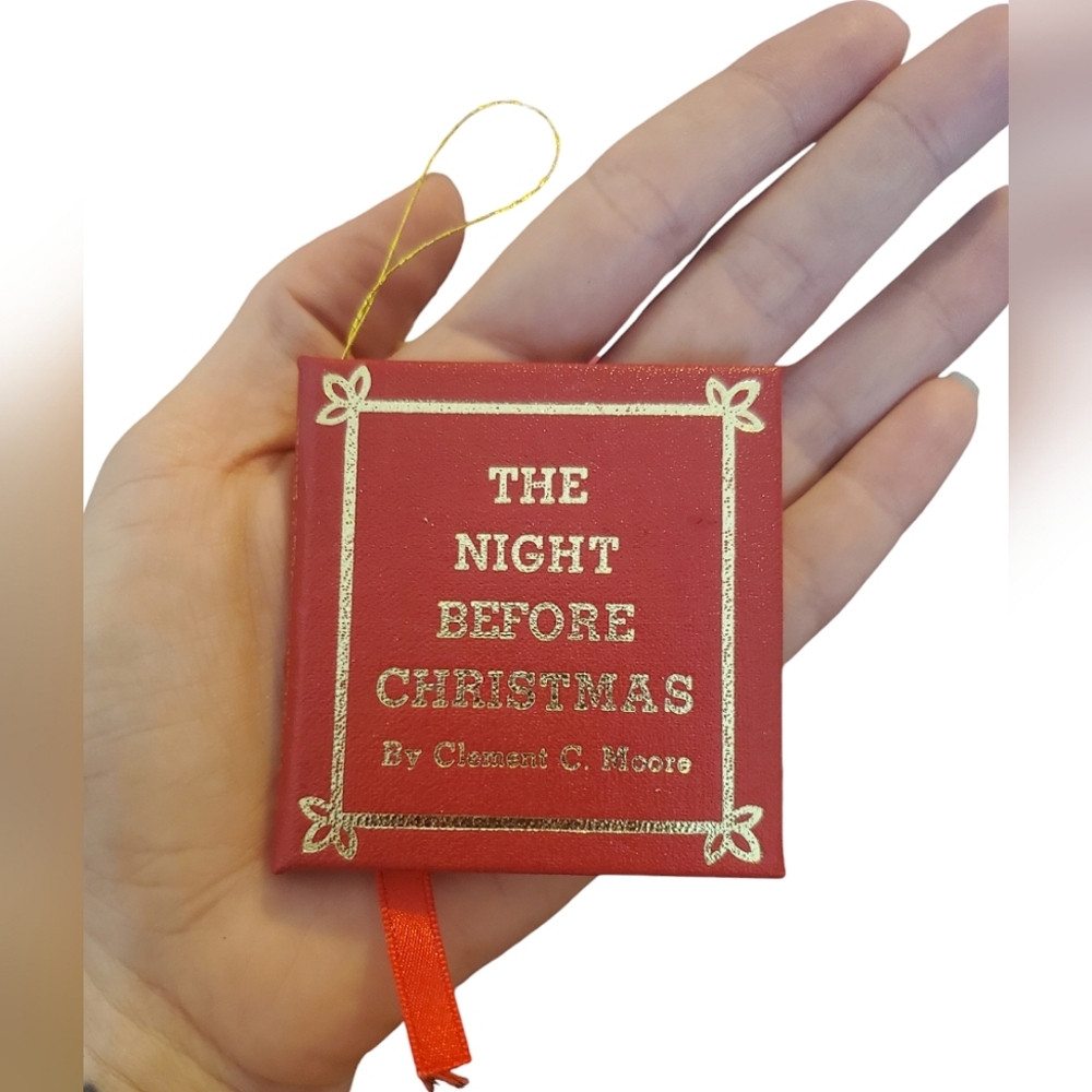 Vintage Christmas ornament. The night before Christmas